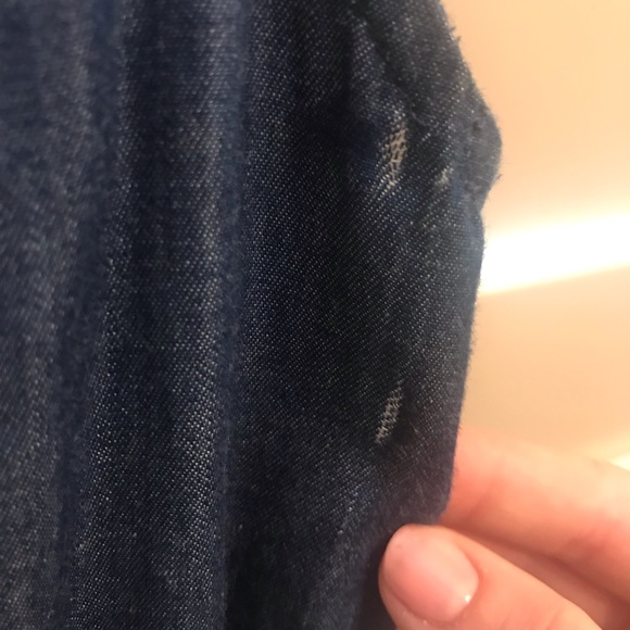 Denim Collared Button-Up Dress - Picture 5 of 5